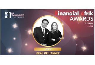 L’équipe FINACTU primée aux FINANCIAL AFRIK AWARDS 2020 dans la catégorie « DEAL DE L'ANNÉE » pour avoir accompagné avec succès le Groupe AFG (Atlantic Finance Group) de Dossongui KONE dans le rachat des filiales BNP en Afrique.