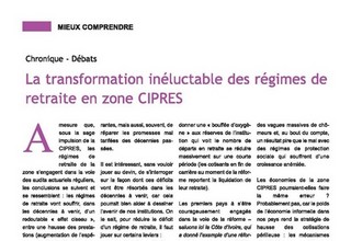 La transformation inéluctable des régimes de retraite en zone CIPRES