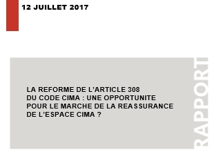 La réforme de l’article 308 du code CIMA : une opportunité pour le marché de la réassurance de l’espace CIMA ?